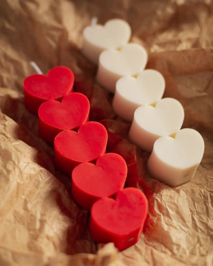 Lots of Love | Heart Pillar Candle
