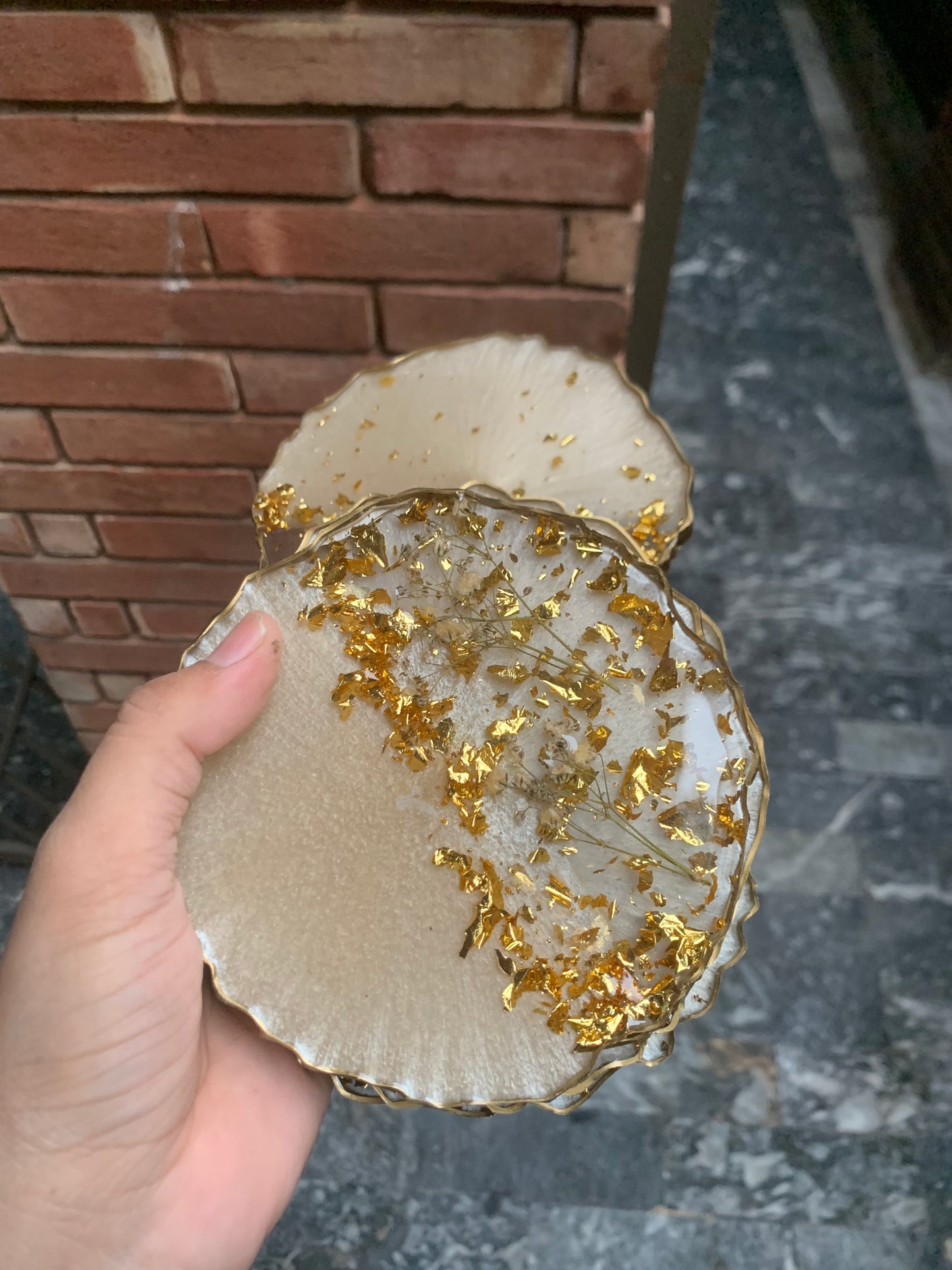 Beige Tea Coaster