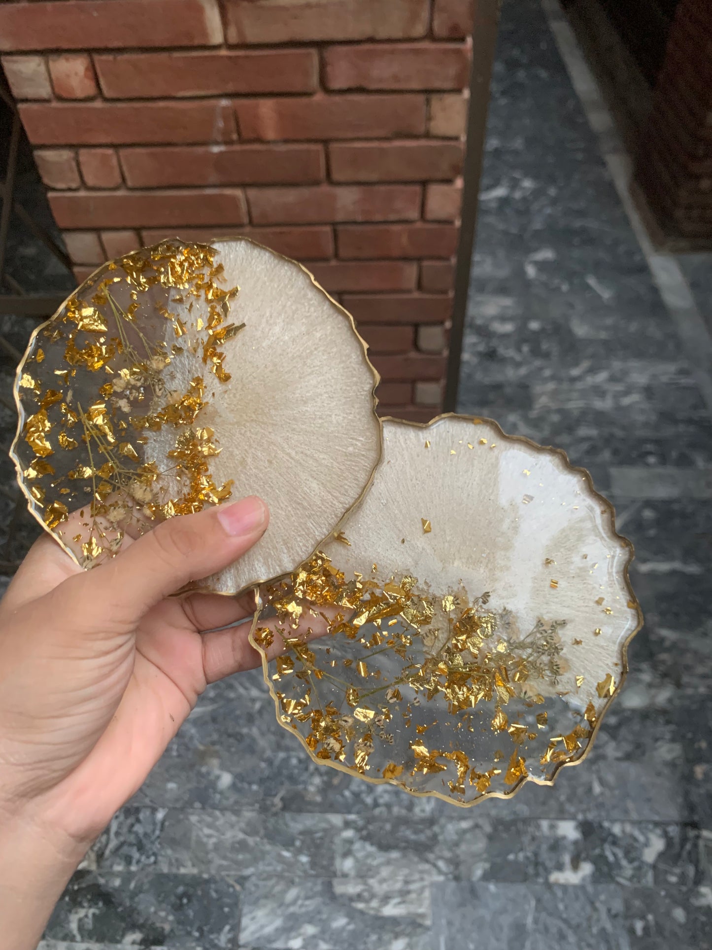 Beige Tea Coaster