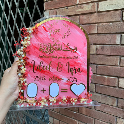 Acrylic Nikkah Thumb Board