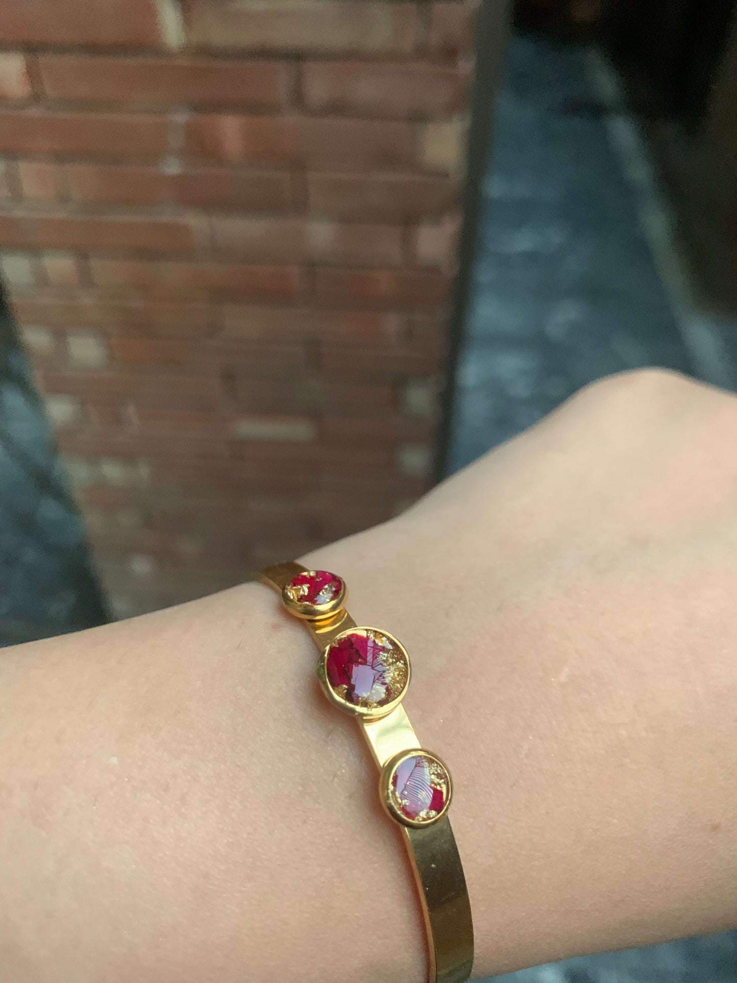 18k Cuff Rose