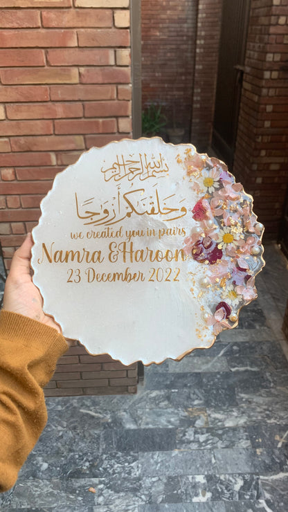 Elegant 3D Floral Plaques