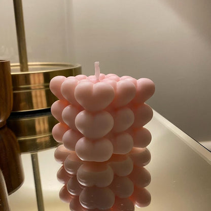 Heart Bubble Candle