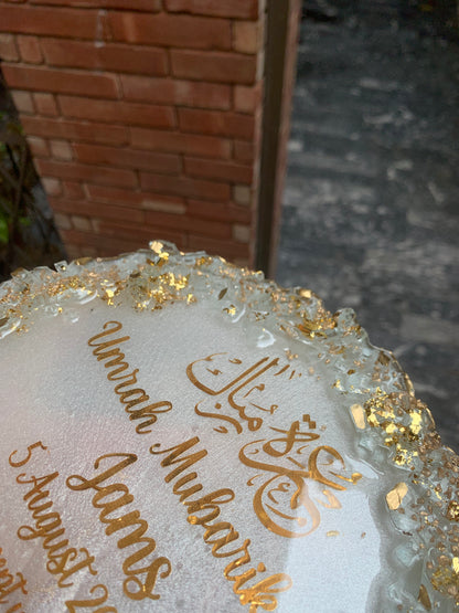 Umrah Mubarak Resin Plaque
