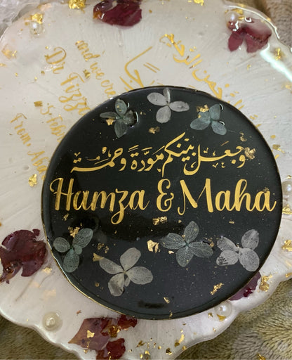 Elegant 3D Floral Plaques