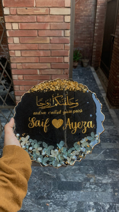 Elegant 3D Floral Plaques