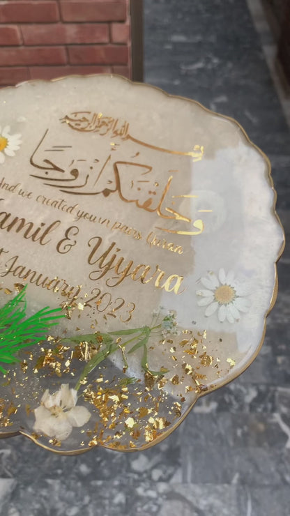 Elegant 3D Floral Plaques